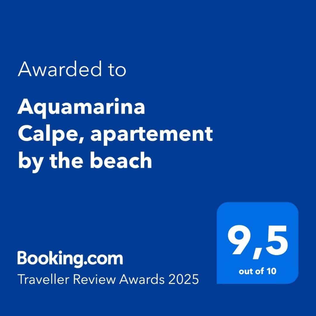 Aquamarina I Calpe, Apartement By The Beach Zewnętrze zdjęcie